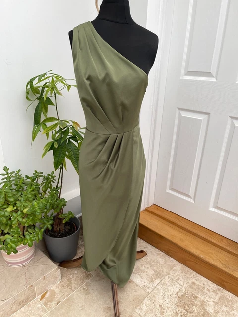 Ted baker green one shoulder dress hotsell