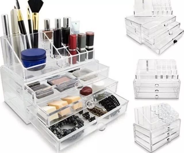 Akryl Kosmetik Aufbewahrungsbox Schmuck Organizer Box Make-up  Neu/OVP