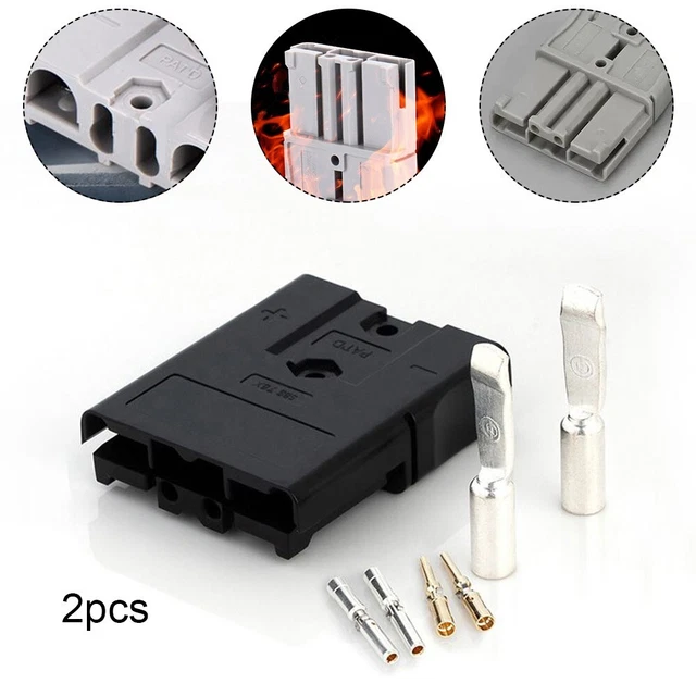 2X SBS75X 75A 600V FOR Anderson Plug Lithium Battery Power Forklift Connector