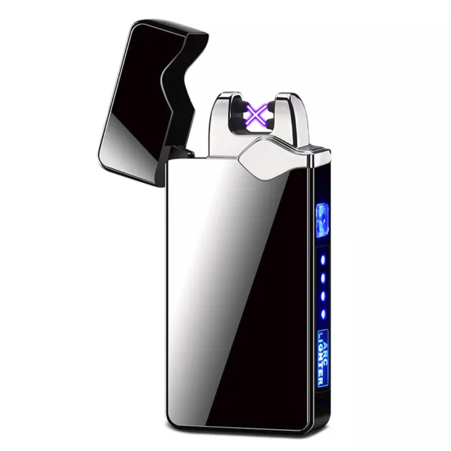 Dual Arc Plasma Lighter Electric Flameless Windproof USB Rechargeable Lighters 3