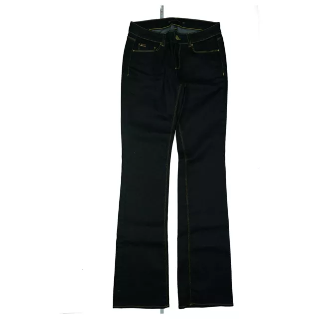 ZARA WOMAN PANTALON Jeans Bootcut Stretch Med W Choc 36 S W28 L34