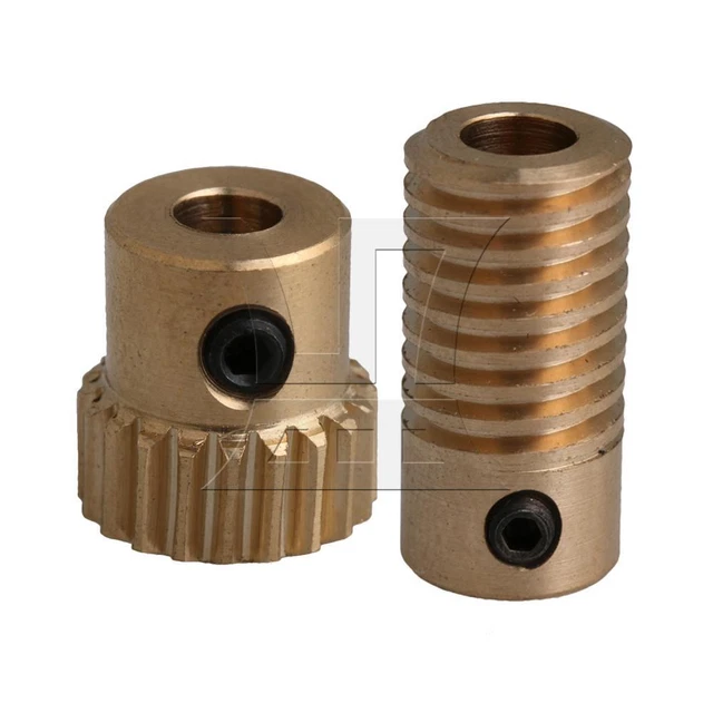 1:20 0.5-mode 20T Brass   Gear & Shaft Reducer for Industrial 5mm