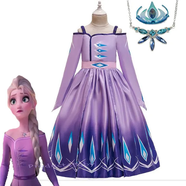 2019 New Release Girls Frozen 2 Elsa Costume Party Birthday Dress size 2-10Yrs