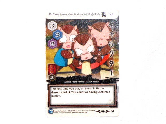 The Three Sprites Of The Money God, Play Kids InuYasha #51 TCG Card CCG