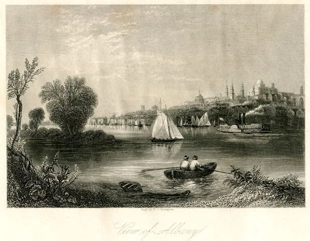 View of Albany, New York - Stahlstich 213720