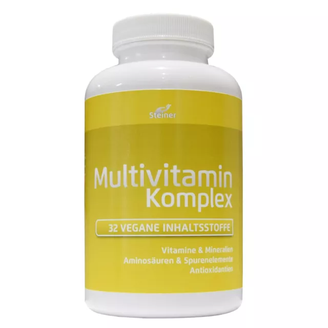 A-Z Multivitamine & Mineralien 365 Tabletten - 32 Wirkstoffe Multivitamin vegan