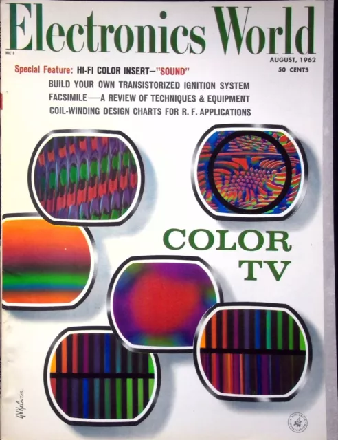 Color Tv - Radio & Television News Vintage Magazine, August, 1969