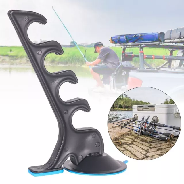 WITH SUCTION CUP Angling Tool Fishing Rod Racks Wall Mount Car Holder Pole  Rack $12.53 - PicClick AU