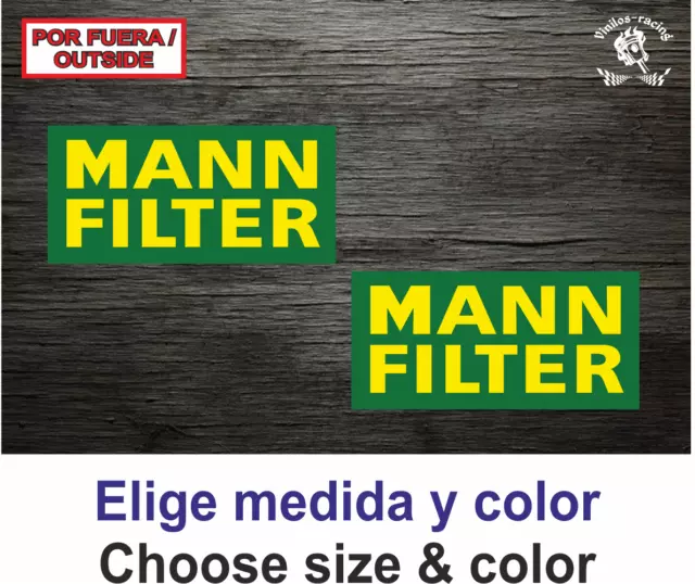 Mann Filter Sticker Vinilo Decal Vinyl Autocollant Aufkleber Adesivi Pegatina