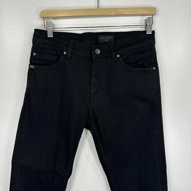 TIGER OF SWEDEN Jeans Men's W29 L31 Black Stretch Slim Skinny Denim Zip Evolve