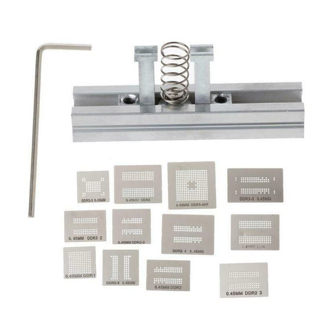 Pratico stencil qualità reballing acciaio inox 13 pz/set
