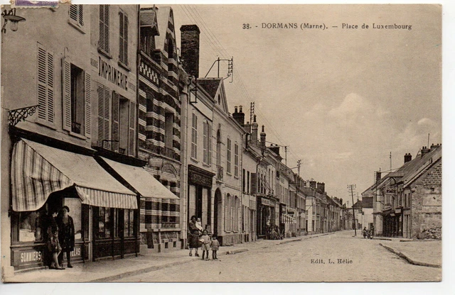 DORMANS - Marne - CPA 51 - the Imprimerie de la Place du Luxembourg