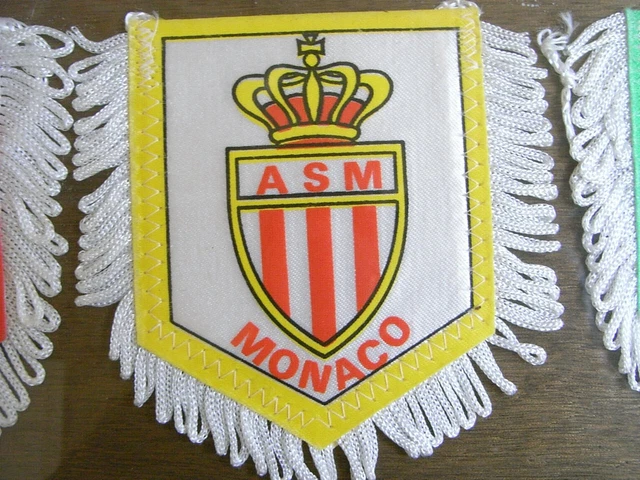 Fanion Vintage AS Monaco - Avant 2000 - Wimpel Pennant - Collection Club Français
