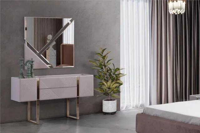 Luxus Konsole Design Konsolen Tisch Möbel Sideboard Einrichtung Beige