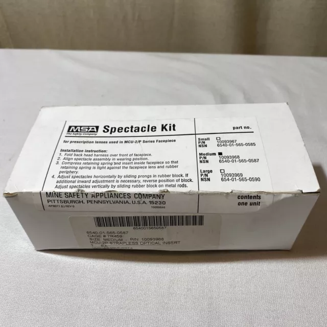 Msa Spectacle Kit Medium #10093968