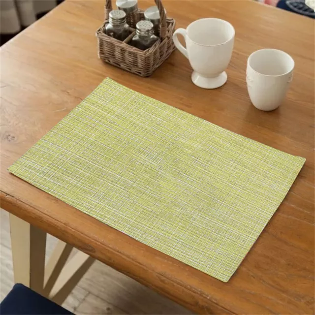 Placemat Non-slip Reusable Anti-slip Large Bowl Cup Dining Table Mat Rectangular