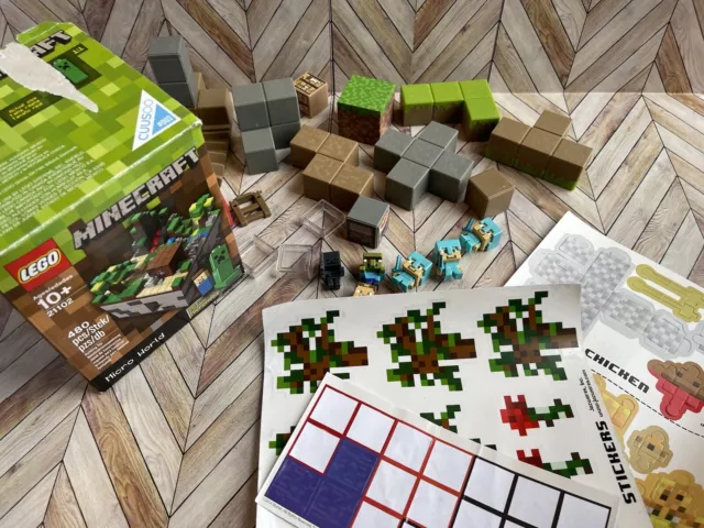 Minecraft Zombie Papercraft (3) Sheet Figure Bundle 16703B5-3