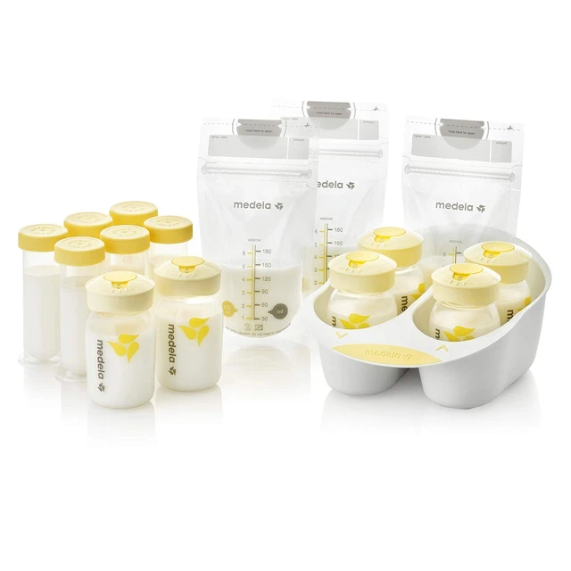 Medela Breast Milk Storage Solution Set, Breastfeeding Supplies & Containers,...
