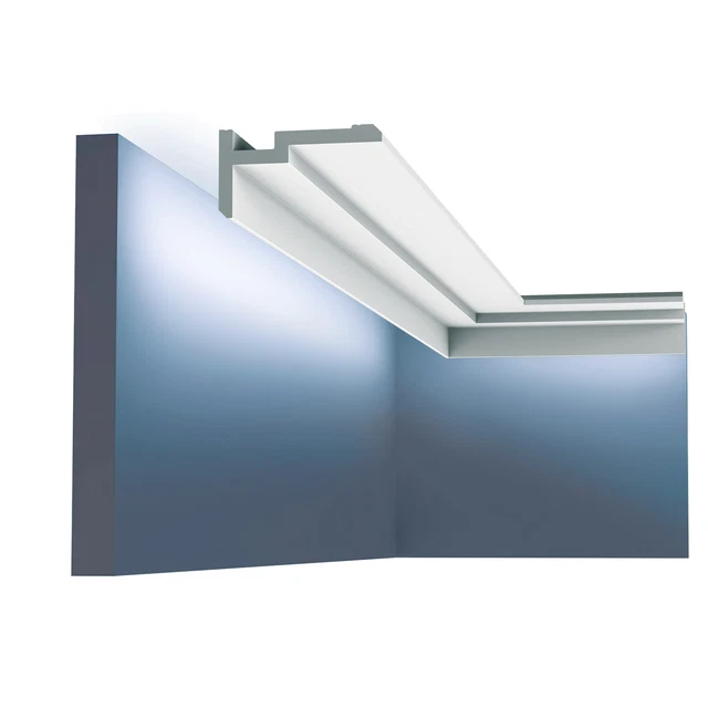 Orac Decor CX197 barra angolare moderna U-Steps listello da parete illuminazione indiretta 2 m