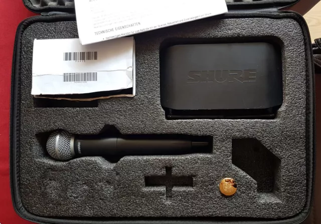 Shure Beta 58a mit GLXD4, Funk-Mikrofon, digital, Superniere