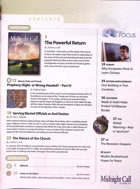 MIDNIGHT CALL MAG October 2012 The Powerful Return W685 £14.31 ...