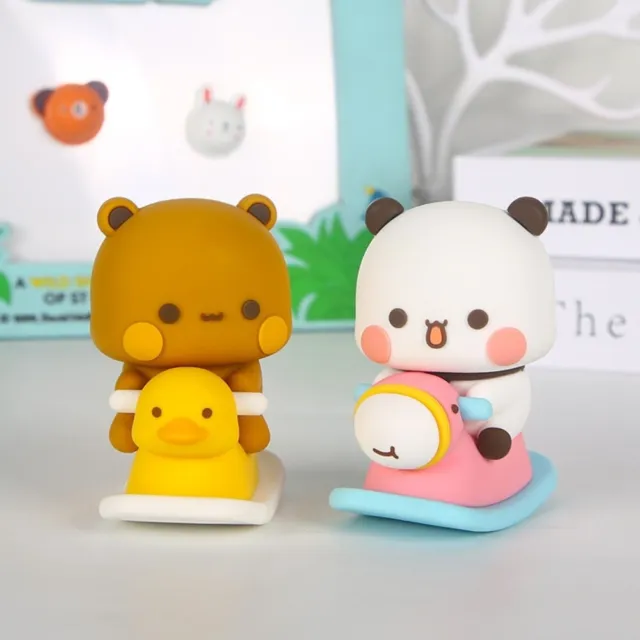 Bubu Dudu Panda Bear Figure Model Cute Toy Doll Ornament  Home Decor