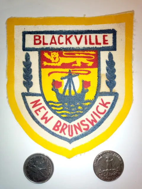 1960s Blackville New Brunswick Canada Patch Badge Crest