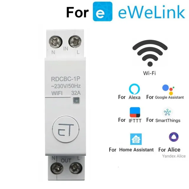 Relè interruttore timer WIFI per DIN Rail con telecomando e funzioni intelligen