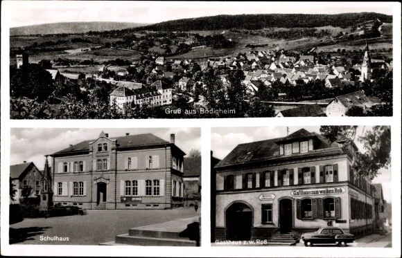 Ak Bödigheim Buchen im Odenwald Baden, Gasthaus zum weißen Ross,... - 10516927