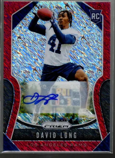 A9949- 2019 Panini Prizm Rookie Autogramme Rot Schimmer #386 David Lang / 25