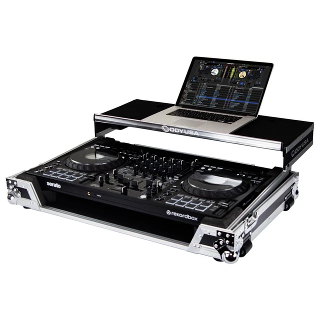 Odyssey FZGSFLX10WM - Pioneer DJ DDJ-FLX10 Flight Case with Glide Style Laptop P
