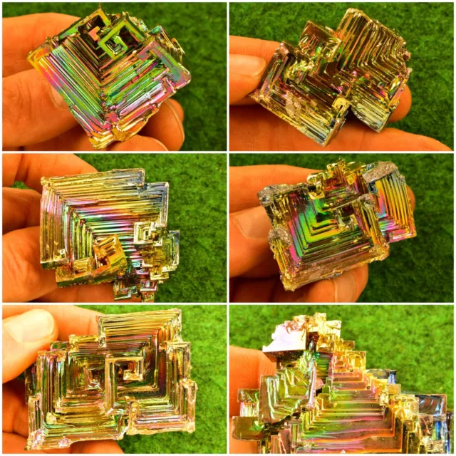 Bismuth Crystal Rainbow Mineral, Gemstone Titanium [Pick Your Own] UKBUY✔ #B1