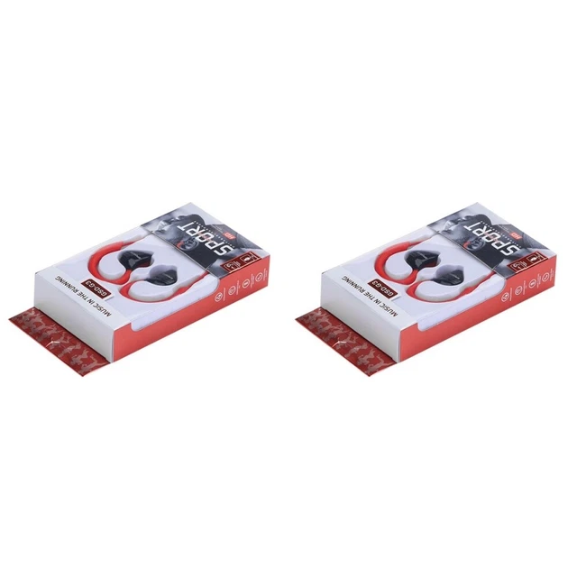 2x Over Ear Earbuds Wired Headset Neck Wearing Headset