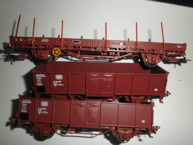 Lot 5 Wagons Voyageurs échelle HO – Marque Trobby – Occasion, Pour Train Miniature