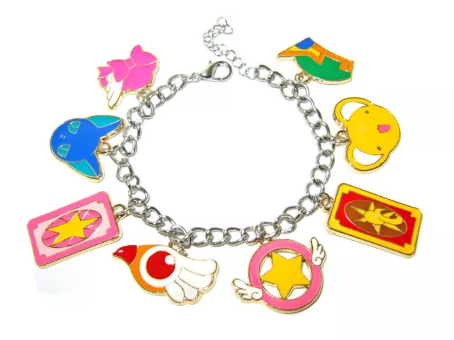 Cardcaptor Sakura Fandom Charm Bracelet Kero Star Wand Clow Card Tarot Colorful