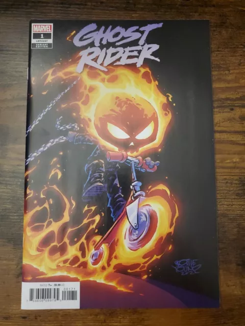 GHOST RIDER #1 NM SKOTTIE YOUNG Variant Marvel Comic 1st Print 2022 💀🔥💀🔥💀