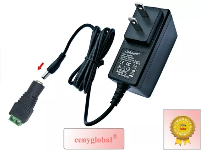 Schraubklemmen Adapter DC 5V 6V 9V 12V 15V 18V 24V AC Netzteil Kabel Ladegerät 2