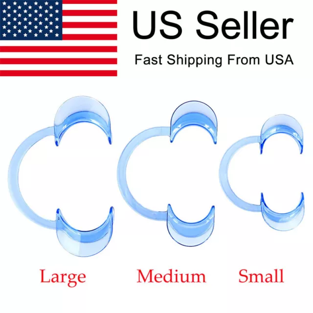 20Pcs Dental C-Shape Teeth Whitening Intraoral Cheek Lip Retractor Mouth Opener