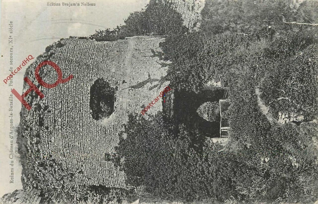 BILD POSTKARTE>>RUINEN VON Chateau D'Arques Die Schlacht EUR 3,32