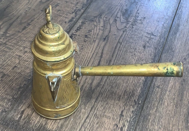 Vintage Islamic Arabic Dallah Turkish Ornate Coffee  Pot