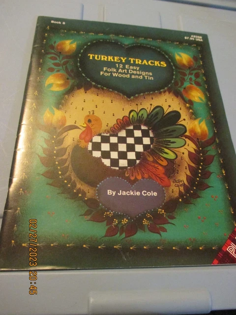 Jackie Cole - pistas de pavo - diseños de arte popular - tapa blanda