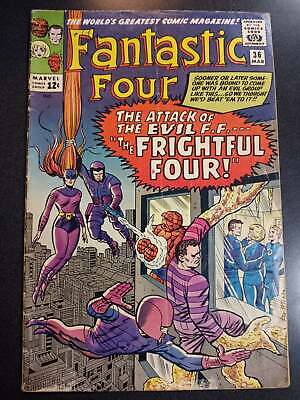 Fantastic Four #36 VG+ First appearance of Medusa Marvel Original Comic Book