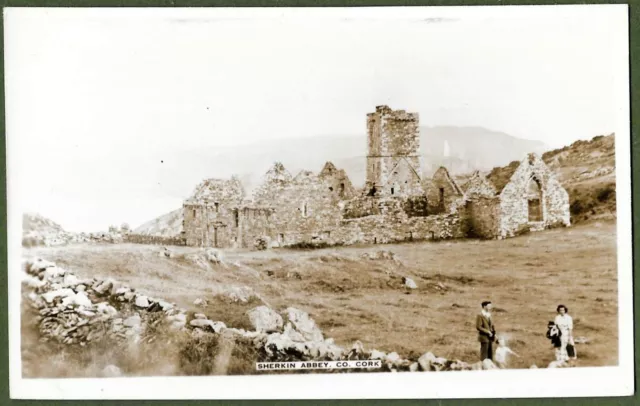 The Abbey, Sherkin Island, County Cork. Excellent Irish Real Photo c1930s.
