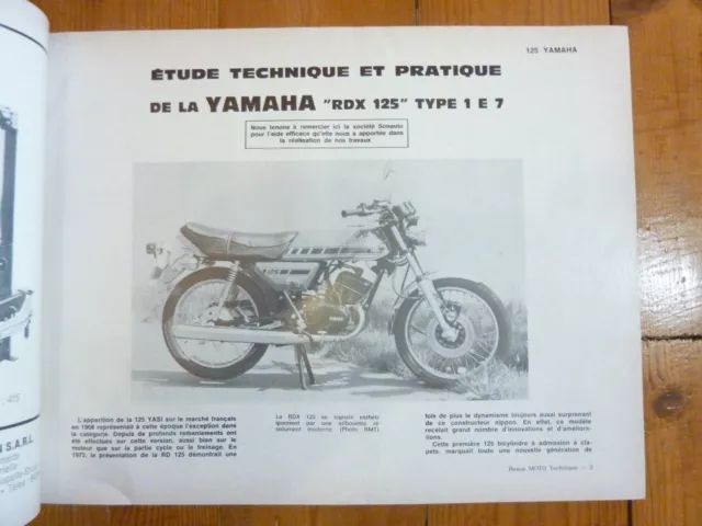 125RDX 1000 Revue Technique moto Laverda Yamaha Etat - NEUVE PORT Reduit France 3