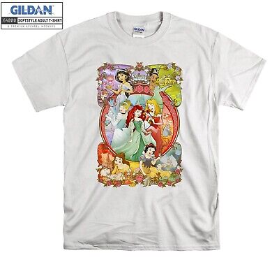 Disney Princess Classic Cartoo T-shirt Gift T shirt Men Women Unisex Tshirt 6295
