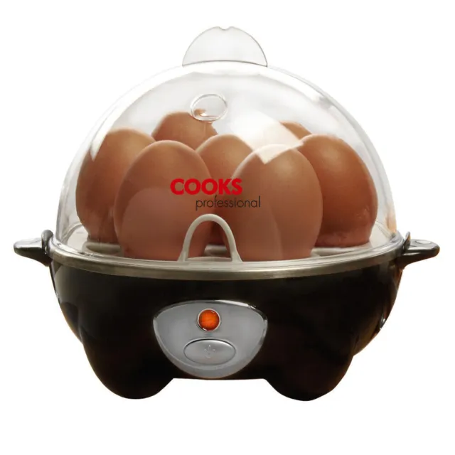 Electric Egg Maker Boiler  Poacher  Steamer  Automatic Timer 7 Eggs Soft/Hard