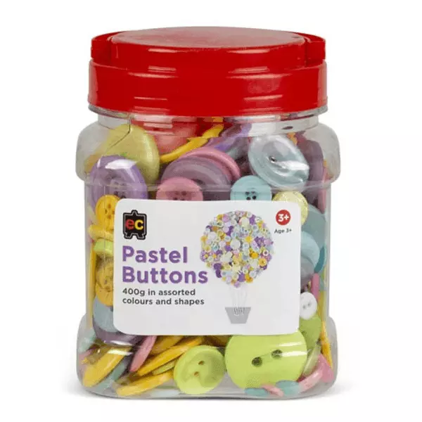 Pastel Buttons Assorted Jar 400grams