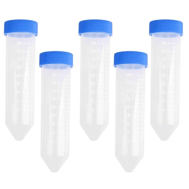 50 Pieces 50Ml Plastic Centrifuge Tube Pipe Vial Lab Test Container Z4M5M5