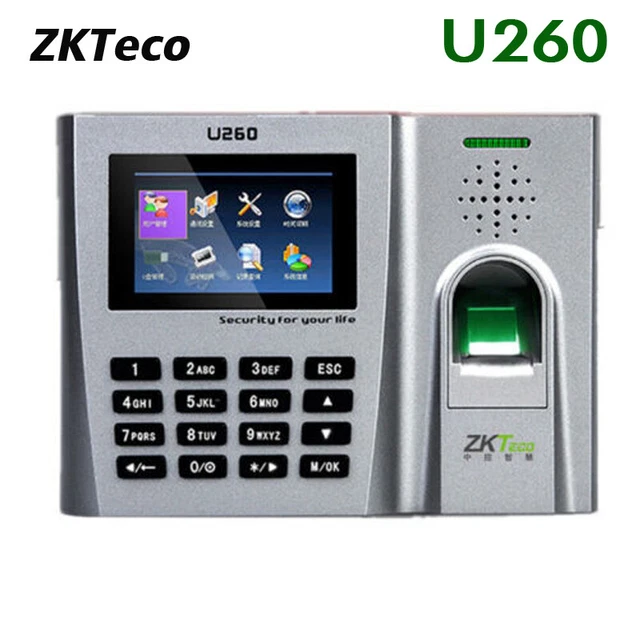 ZKTECO U260 TCP Fingerprint Biometric Time Attendance Machine Terminal ...
