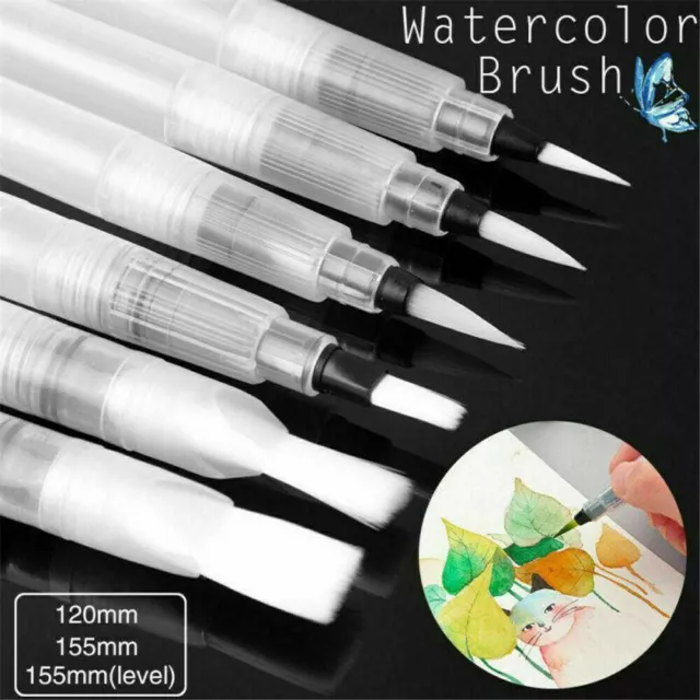 6 Stücke Set Aquarellpinsel Watercolor Brush Pen Wasserpinsel Stifte